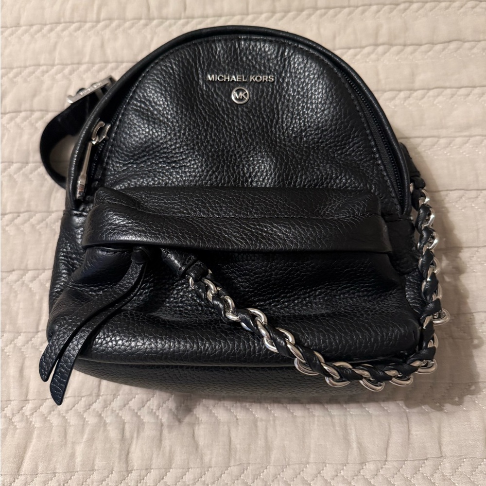 Michael Kors Slater Extra-Small Pebbled Leather Convertible Backpack